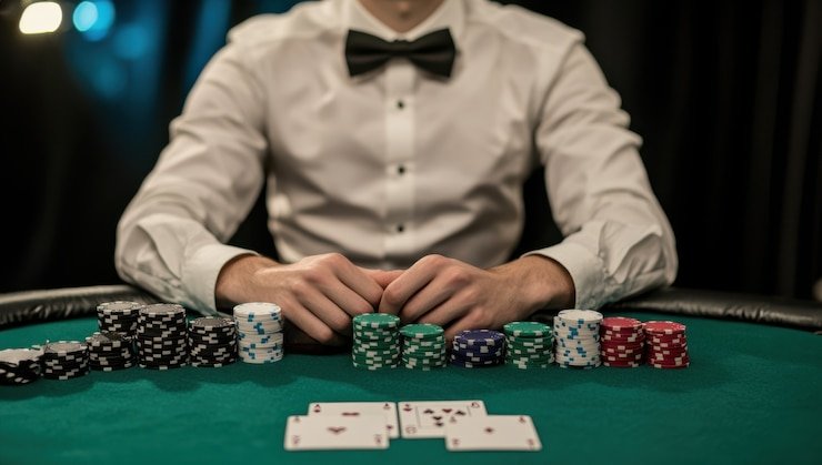 Grafik peringkat tangan kartu dalam Casino Hold'em untuk pemandu strategi pemain